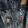 veste en jean longue face